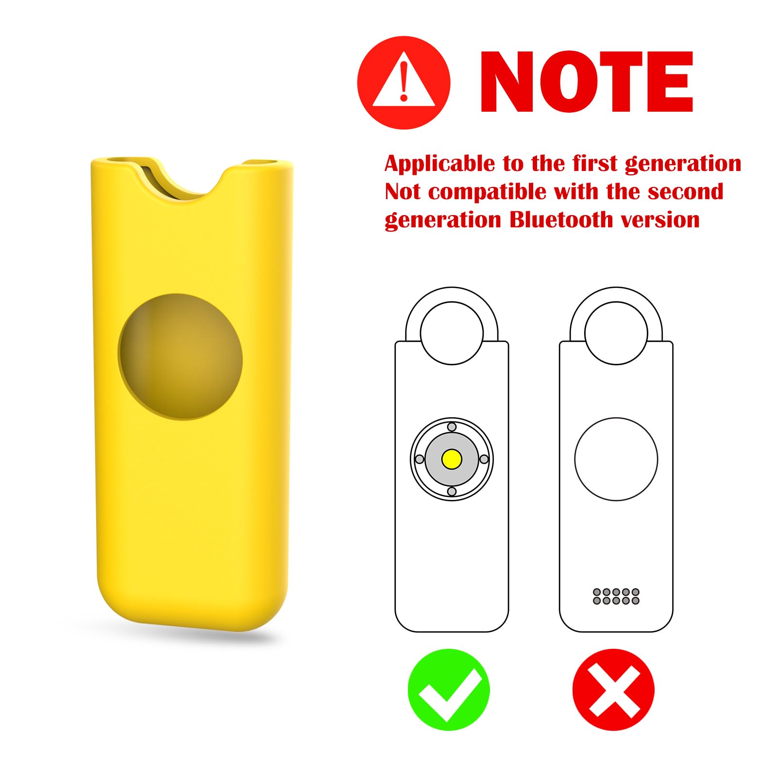 Svuasan Silicone Protective Case For She'S Birdie Personal Safety Alarm, Specially Designed For Women, Made Of Soft Flexible Mat